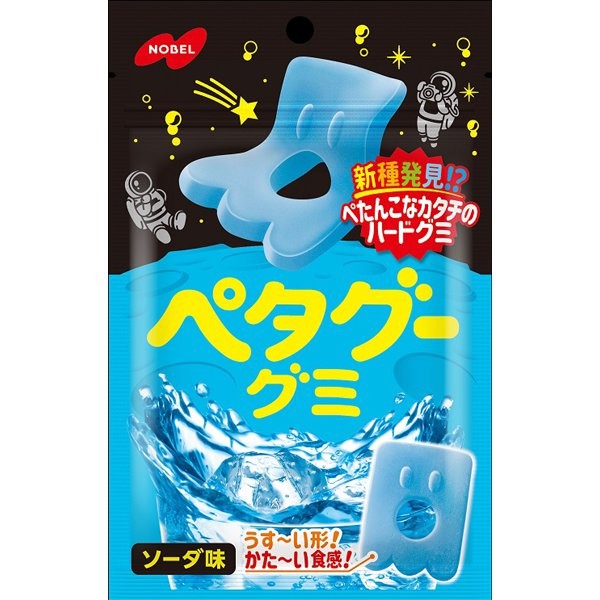 NOBEL Petagoo Soda 50gFeatures thin, hard, chewy texture of gummy bears with a refreshing soda flav 