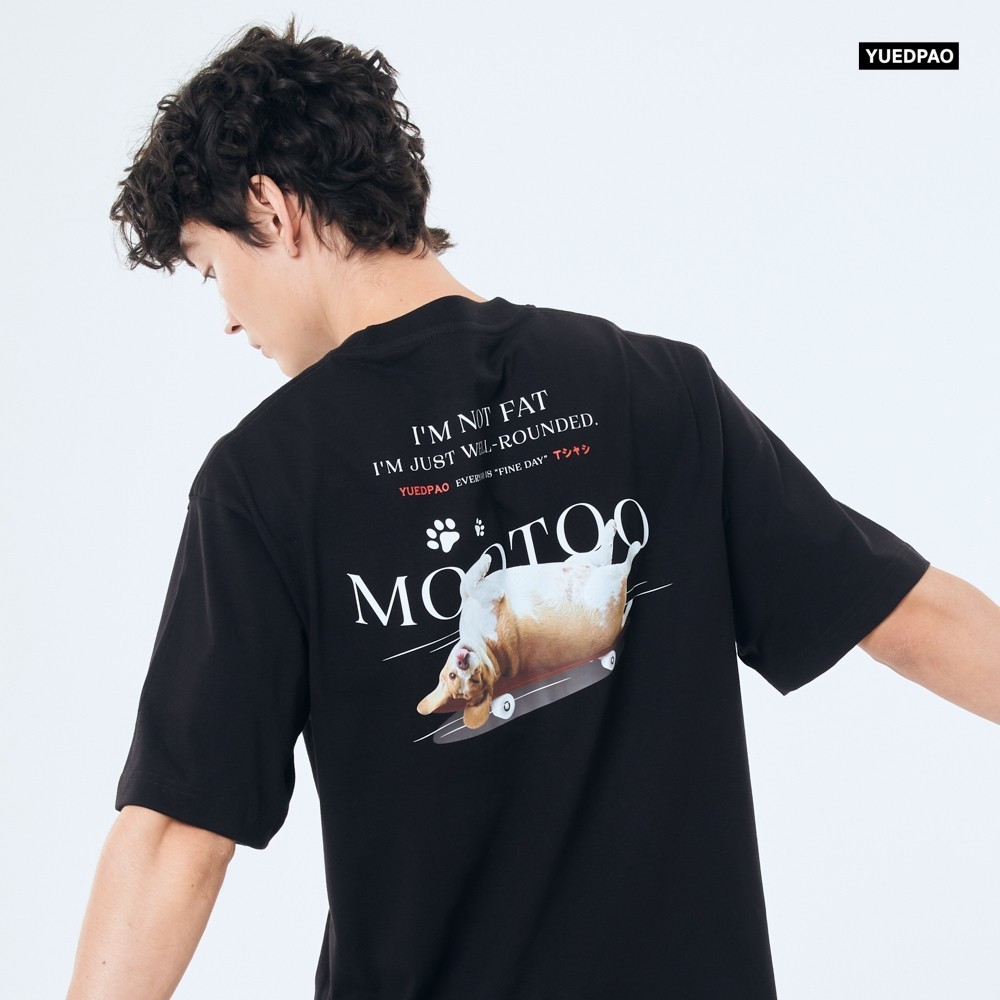 Yuedpao x Mootoo ผ้าหนาทรงสวย ยับยากรีดง่าย เสื้อยืดเปล่า เสื้อยืดโอเวอร์ไซส์ Oversize Collab Mootoo