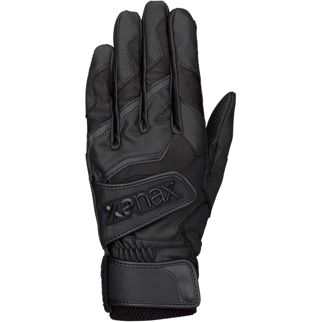 XANAX Baseball batting glove glove for both hands, double belt BBG101K, for high school baseball