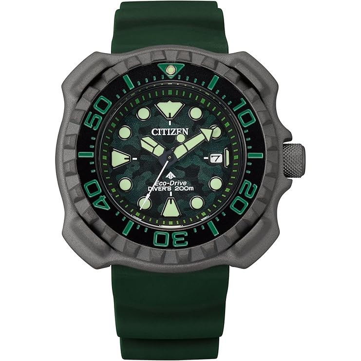 [CITIZEN] Wristwatch Promaster MARINE Series Diver 200m BN0228-06W Men's Green