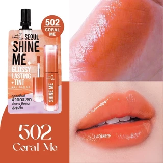 [กล่อง] Nami Make Up Pro Seoul Shine Me Glossy Lasting Tint ลิปชายน์มี นามิ ลิปกลอสทิ้นท์ ฉ่ำวาว ติดทน