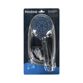 MARINE ชุดฝักบัวโครเมียม 5 ฟังก์ชั่น Aqua Smart พร้อมสาย รุ่น M224 |ZWF|
