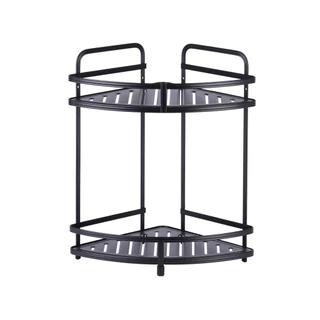 MARINE ชั้นเหล็กเข้ามุม 2 ชั้น Ebony 2 รุ่น MR-HT-SJ2B |ZWF|