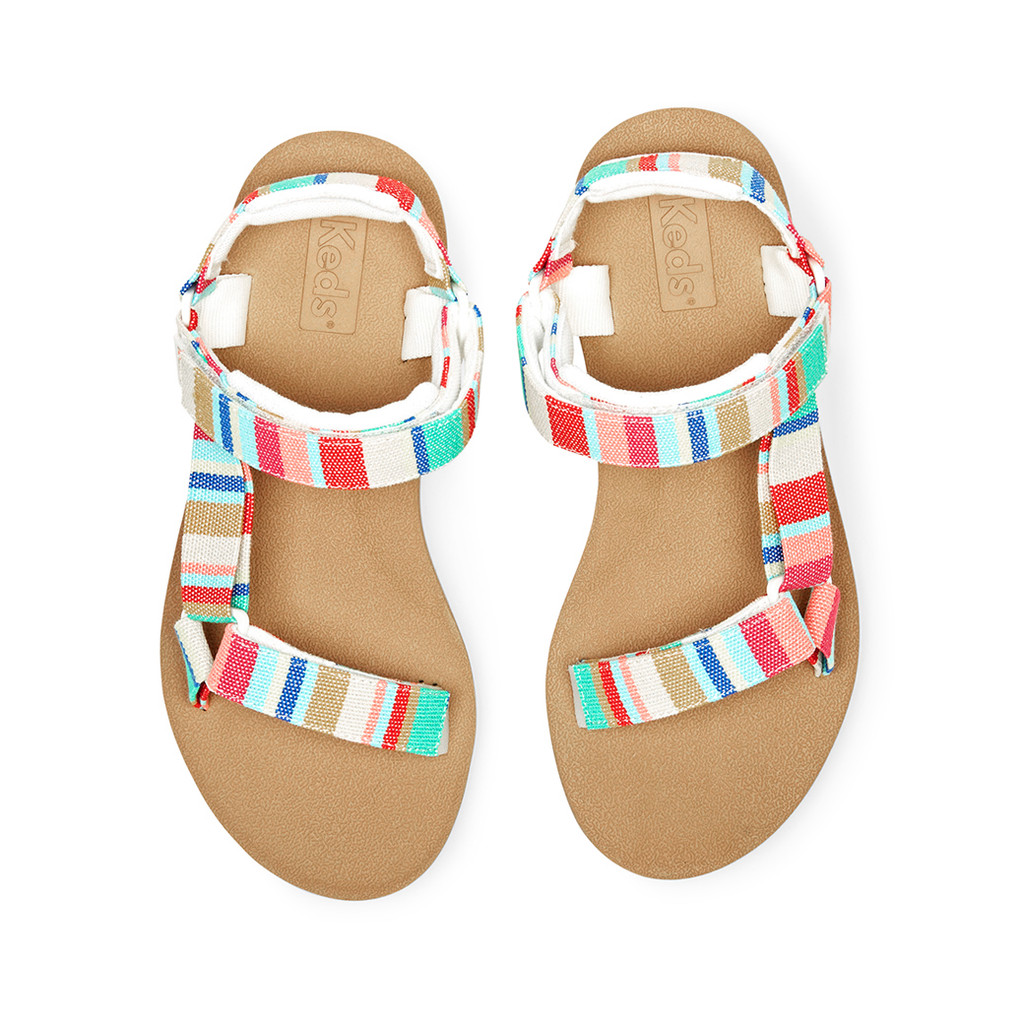 Keds รุ่น Trio Ef รองเท้าแตะรัดส้น ผู้หญิง สี Pink/Multi - WF67012