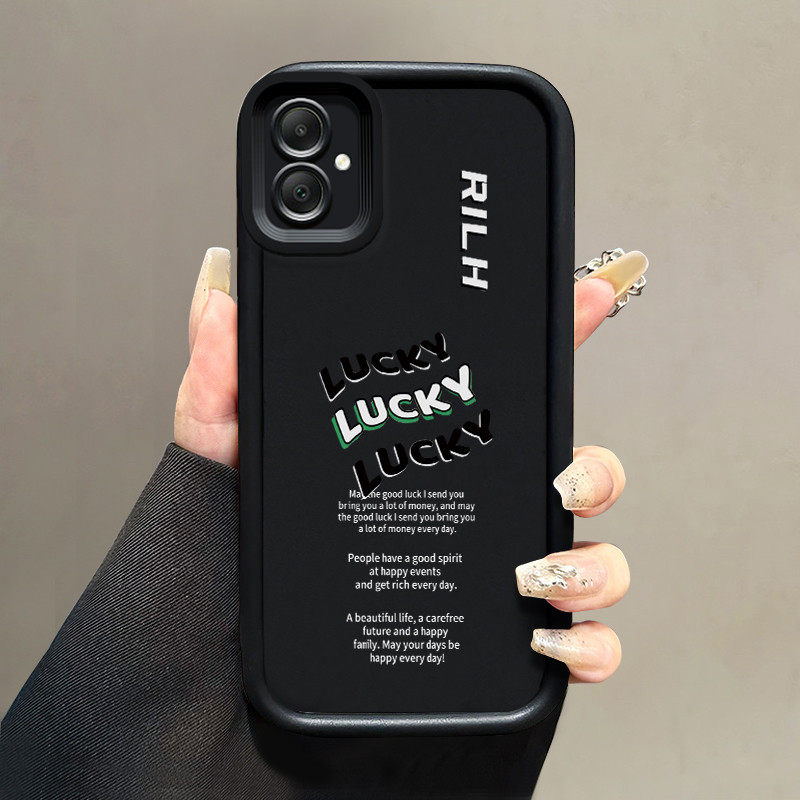เคสสำหรับ Samsung Galaxy A05 A05s เคสป้องกันการกระแทกซิลิโคนเคสนิ่มใส่โทรศัพท์โชคดี