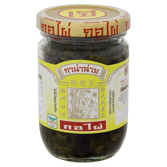 กอไผ่กาน่าฉ่าย 240ก. KORPAI MUSTARD LEAVES IN SESAME OIL 240G อาหารกระป๋อง