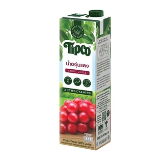 TIPCO น้ำองุ่นแดง Red Grape juice 100% ขนาด 1000 มล.