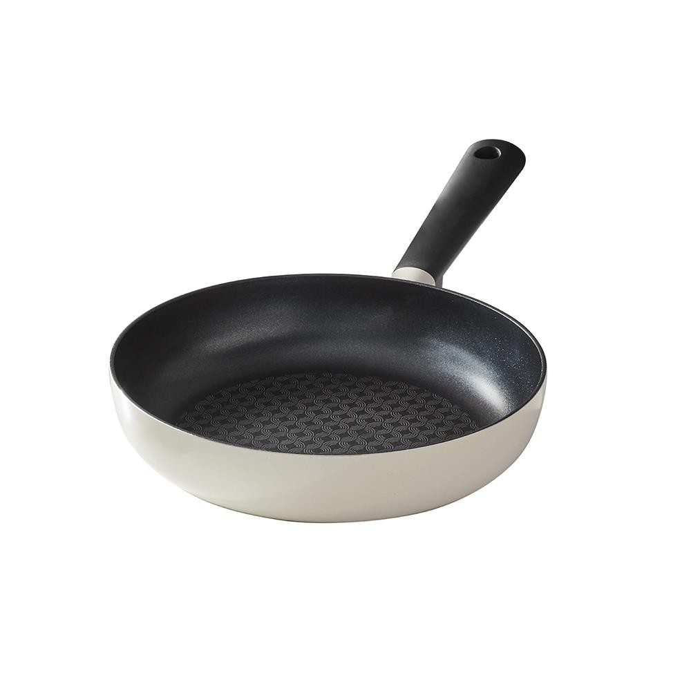 LOCKNLOCK กระทะ LOCKNLOCK DECORE 24 ซม. สีครีม เครื่องครัวและอุปกรณ์ เครื่องครัว PAN LOCKNLOCK DECOR