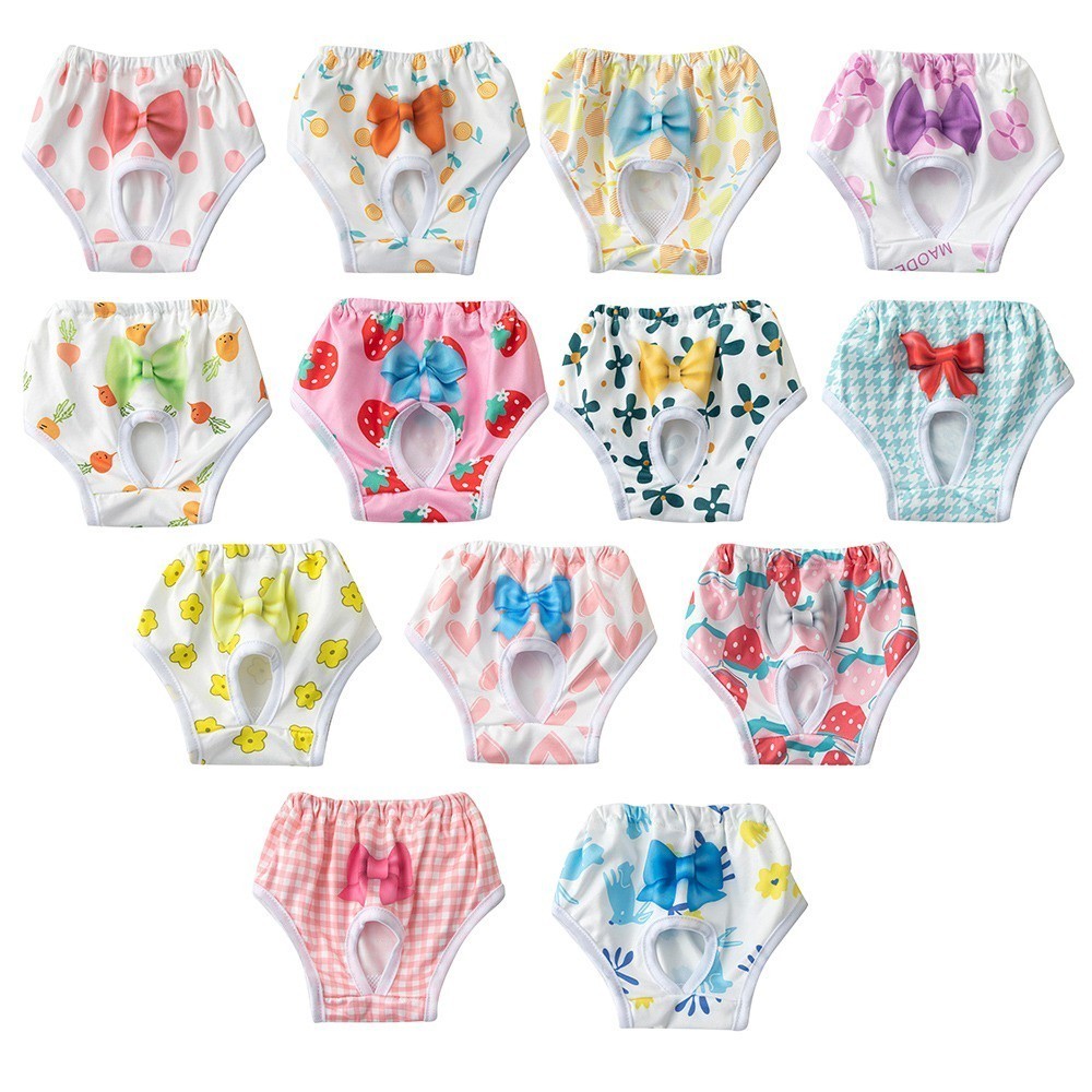 【Hipidog】กางเกงขาสั้น ผ้าอ้อม ล้างทําความสะอาดได้ สําหรับสัตว์เลี้ยง สุนัข - รูปที่ 7