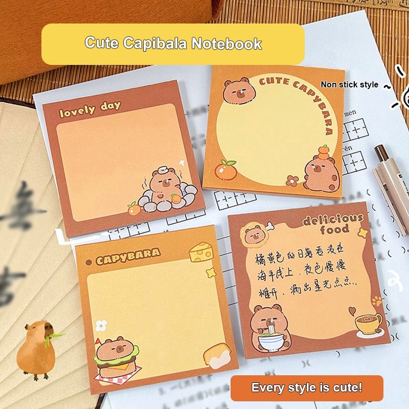 candypop Capybara Memo Pad Tearable Memo Paper Office ข้อความกระดาษ Creative Hand Ledger วัสดุ