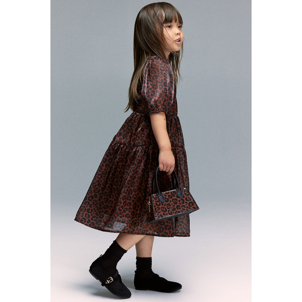 H&M Patterned organza dress 1239489_1