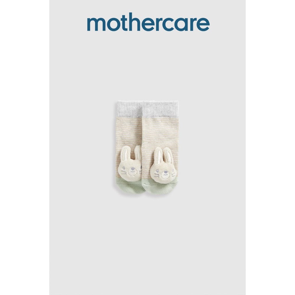 ถุงเท้าเด็กผู้หญิง Mothercare Bunny Rattle Baby Socks JL890