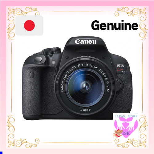 Canon Digital SLR Camera EOS Kiss X7i Lens Kit EF-S18-55mm F3.5-5.6 w/IS STM Black KISSX7I-1855ISSTM