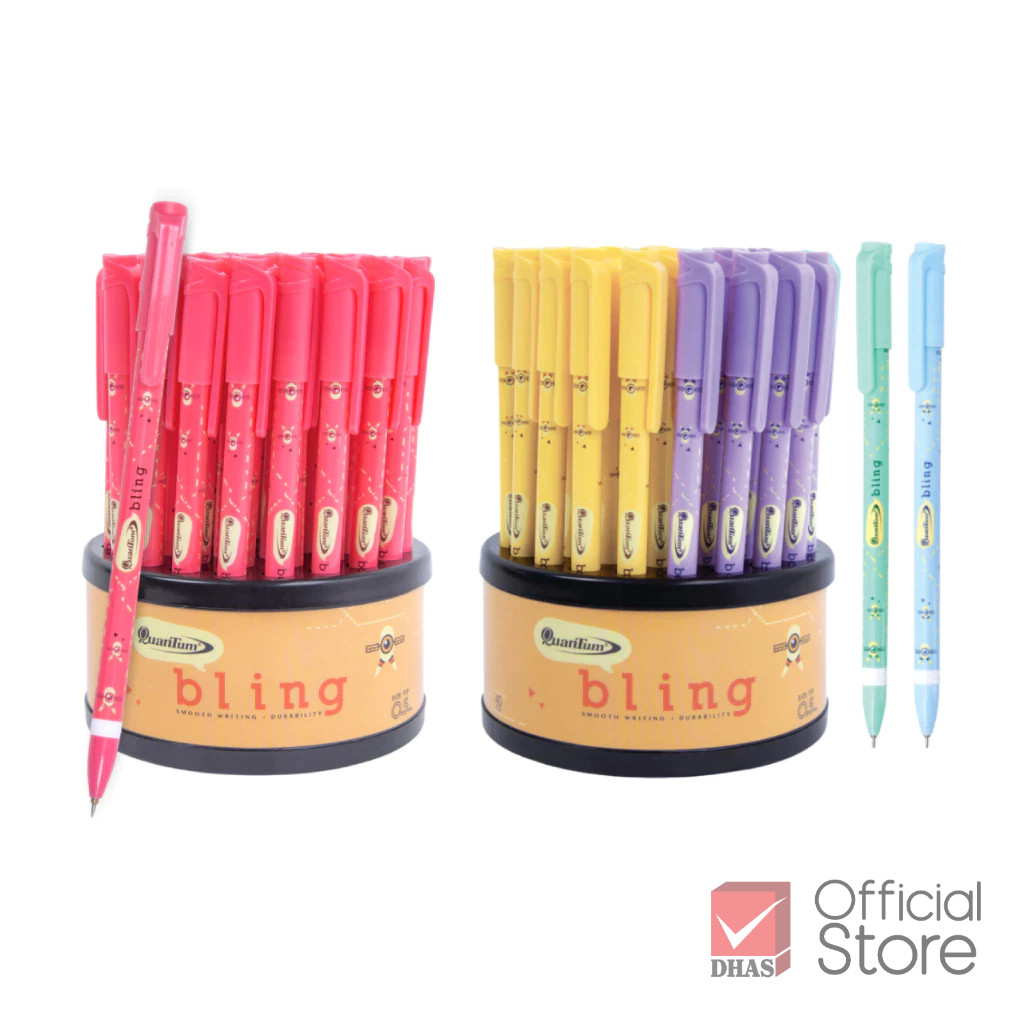 [Clearance Sale] Quantum ปากกา ปากกาลูกลื่น เจลลูลอยด์ บลิ๊งค์ 0.5 จำนวน 40 ด้าม