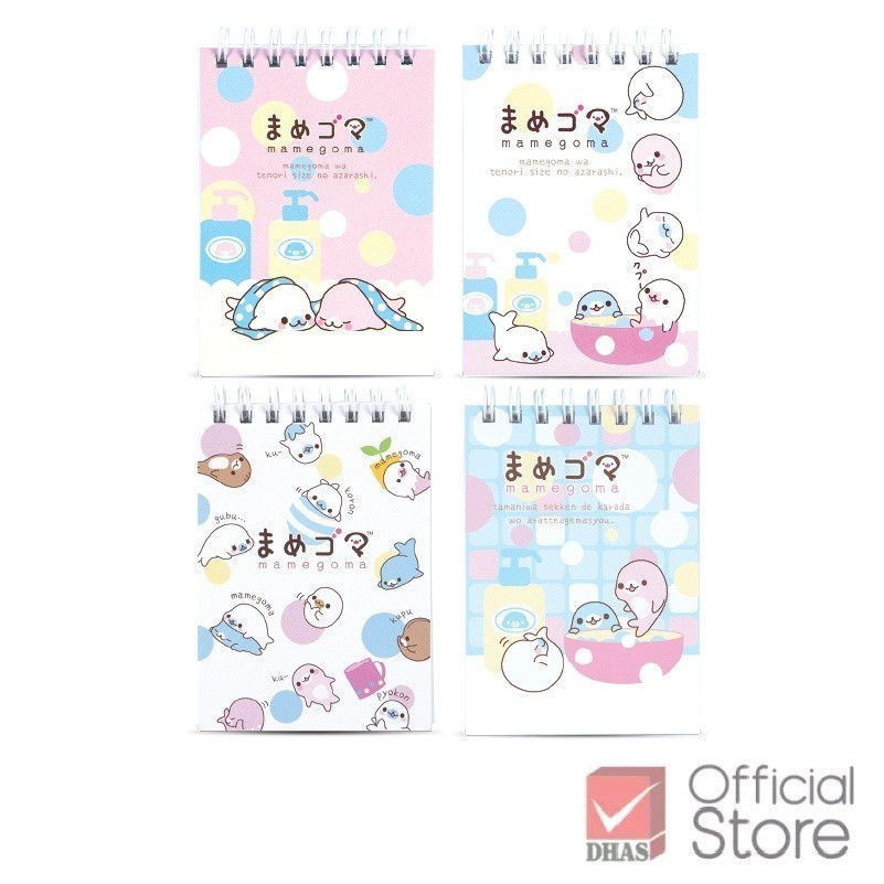 Elephant สมุด สมุดโน๊ต สมุดริมลวด มาเมะโกมะ A7 70G 50S WSX-108 คละสี จำนวน 1 เล่ม