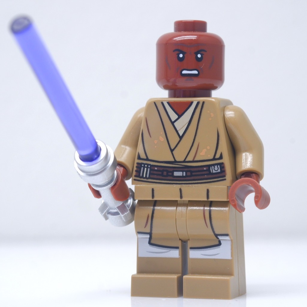 ( Ploybrick Minifigure ของแท้ ) Star Wars Mace Windu 75309 Republic Gunship UCS