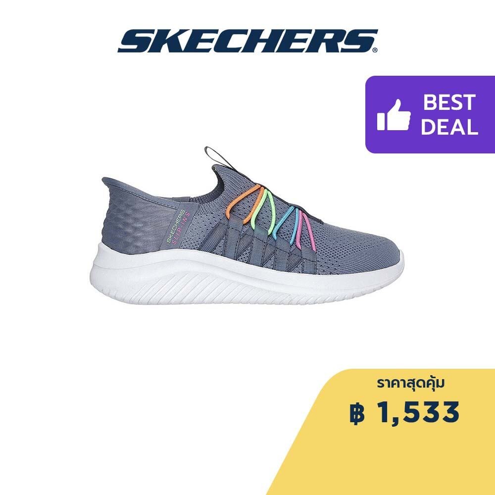 Skechers สเก็ตเชอร์ส รองเท้าเด็กผู้หญิง Girls Slip-ins Ultra Flex 3.0 Shoes - 303824L-CCMT Air-Cooled Memory Foam