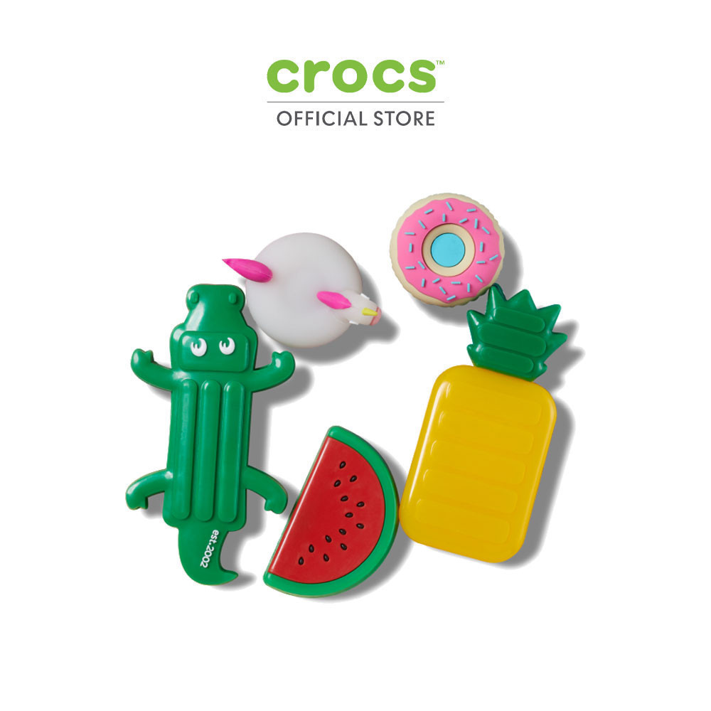CROCS ตัวติดรองเท้า JIBBITZ POOL PARTY FLOAT 5 PACK