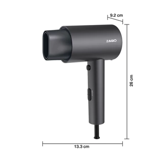 ไดร์เป่าผม 1,700-2,000 วัตต์ ZAGIO รุ่น ZG-7559 สีเทาเข้ม