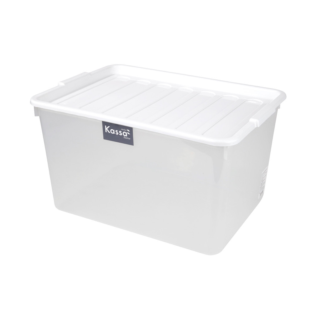 KASSA HOME กล่องอเนกประสงค์พร้อมฝาปิด 50 ลิตร รุ่น HOME PSM-AA-5056 สีขาว