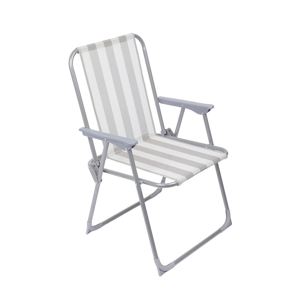 เก้าอี้แคมปิงพับได้ FONTE รุ่น CCF003 สีเทา - ขาว
