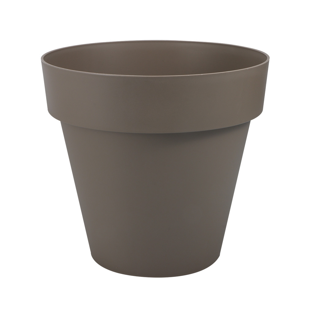 FONTE กระถางพลาสติกทรงกลม 11 นิ้ว รุ่น L2-CO สีน้ำตาล