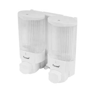 KASSA ที่กดสบู่เหลว 2 ช่อง รุ่น KS-7105A ความจุ 350 มล. สีขาว