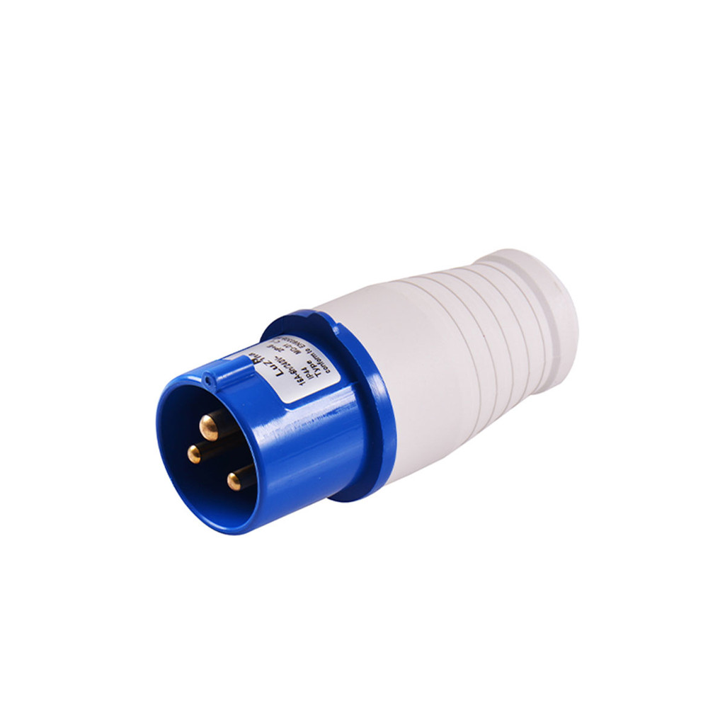 LUZINO ปลั๊กตัวผู้ 16A รุ่น AJ-013 16A 220V สีน้ำเงิน