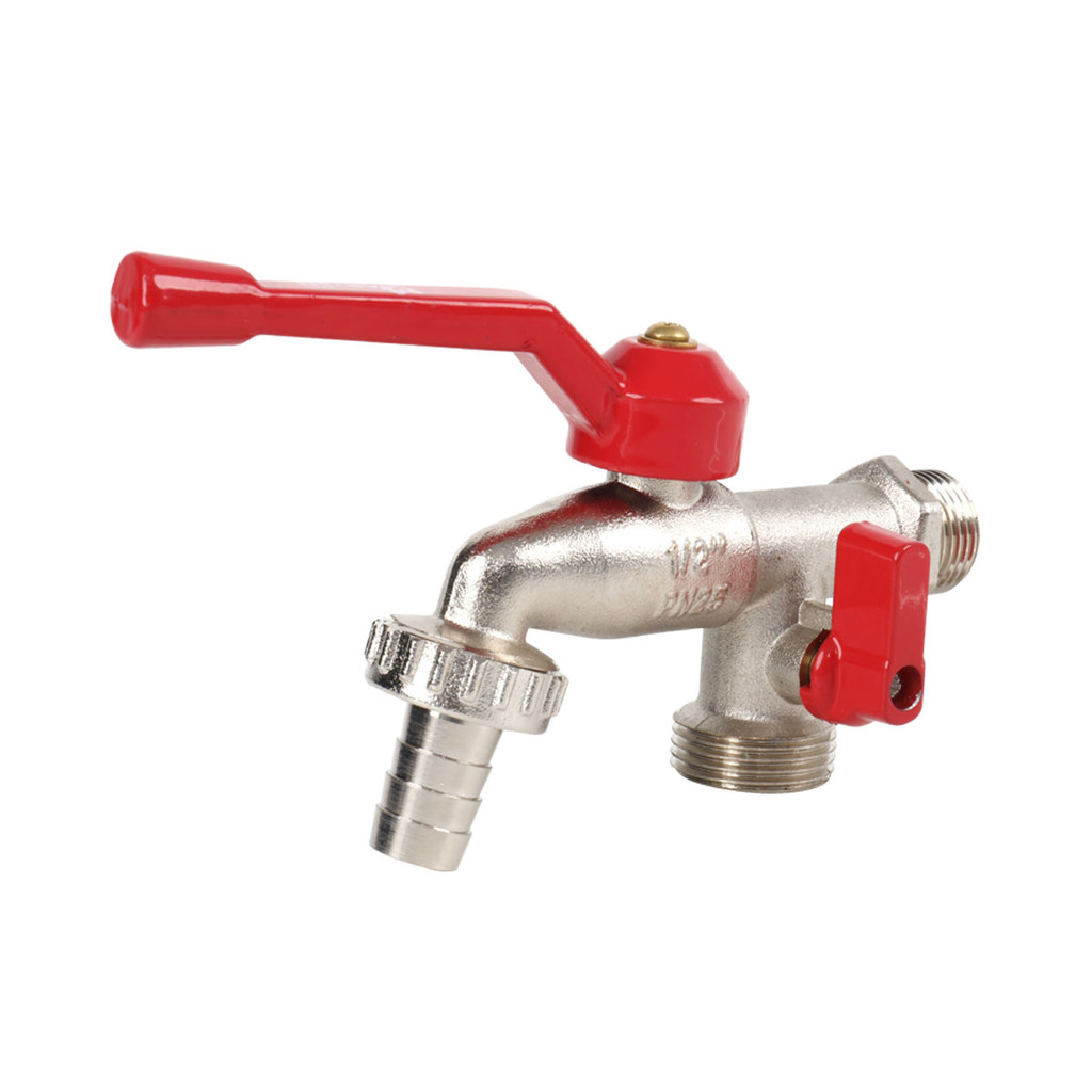 KARTEN ก๊อกบอลสนาม 2 ทาง รุ่น HN3093 ขนาด 1/2 นิ้ว สีแดง