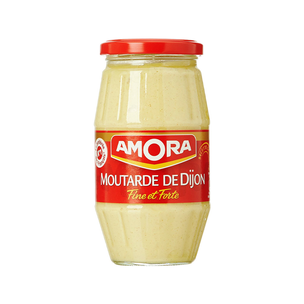 มัสตาร์ดคุณภาพจากประเทศฝรั่งเศส Amora Dijon Mustard 440G