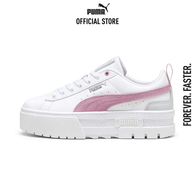 PUMA EVOLUTION - รองเท้าผ้าใบผู้หญิง Mayze Women's Sneakers สีขาว 38198346
