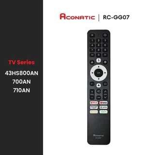 ACONATIC รีโมททีวี รุ่น RC-GG07 ใช้สำหรับ SMART TV (Google) Series.800,710 สำหรับทีวีรุ่น 43HS800AN 43HS701AN 55US700AN