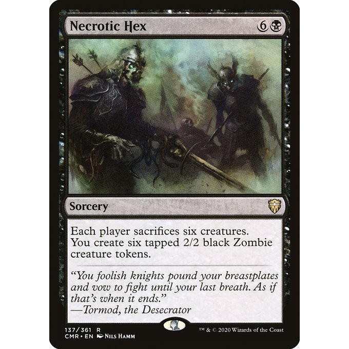 [Commander Legends] - [CMR] - (R) -[Necrotic Hex] -  [2020]