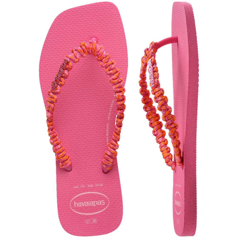 HAVAIANAS รองเท้าแตะผู้หญิง Slim Square Boho Flip Flop PINK 41499455784F_S5PIXX