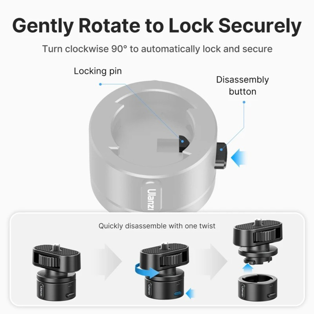 Ulanzi C016 Go-Quick II Magnetic Set ตัวแปลง สำหรับต่อกล้อง รองรับอุปกรณ์ในซีรีส์ Go-Quick II