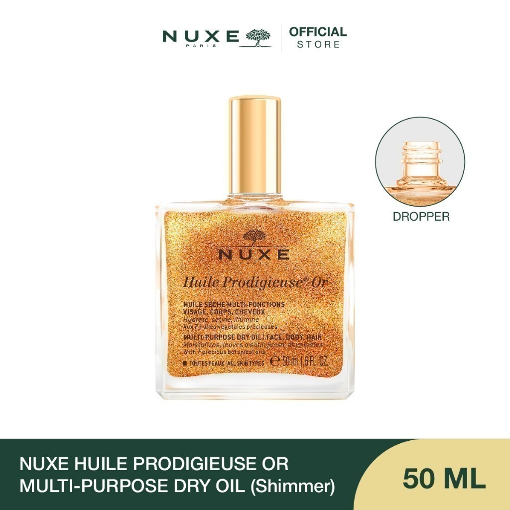 NUXE HUILE PRODIGIEUSE OR MULTI-PURPOSE DRY OIL FACE, BODY, HAIR (Shimmer) ซิมเมอร์