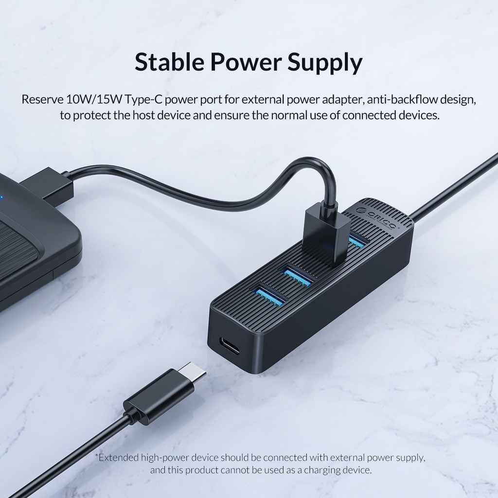[ออกใบกำกับภาษีได้ E-TAX] ORICO TWU3 4 / 7 / พอร์ต USB3.0 HUB สําหรับคอมพิวเตอร์, แล็ปท็อป USB Splitter USB3.0 OTG