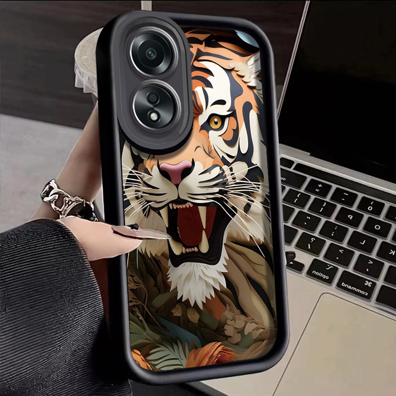 เคสสำหรับ OPPO A58 A78 A58 5G A78 5G A58x 5G A1x A2x A98 5G F23 5G A1 5G เคสโทรศัพท์เสือ