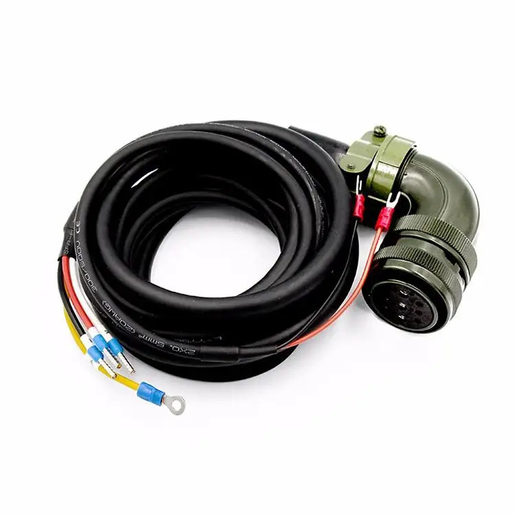 <0>MR-PWS1-5m 8M 10M 15M 20M สายไฟเซอร์โว J2S สายไฟ PVC