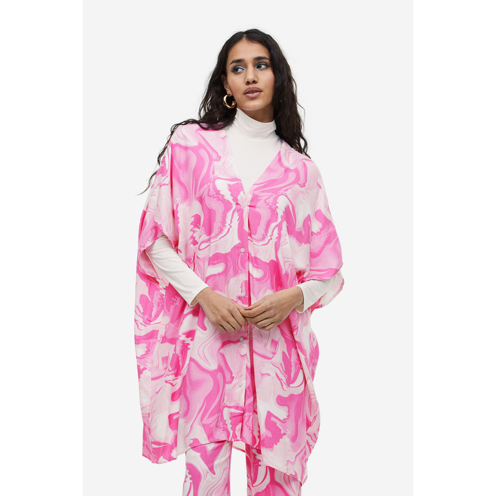 H&M  Woman V-neck kaftan dress 1164665_1