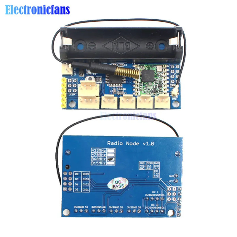 โมดูล Lora การส่งสัญญาณไร้สาย IOT LoRa Radio Node V1.0 <0>868mhz RFM95 SX1276 สำหรับ Arduino ATmega3