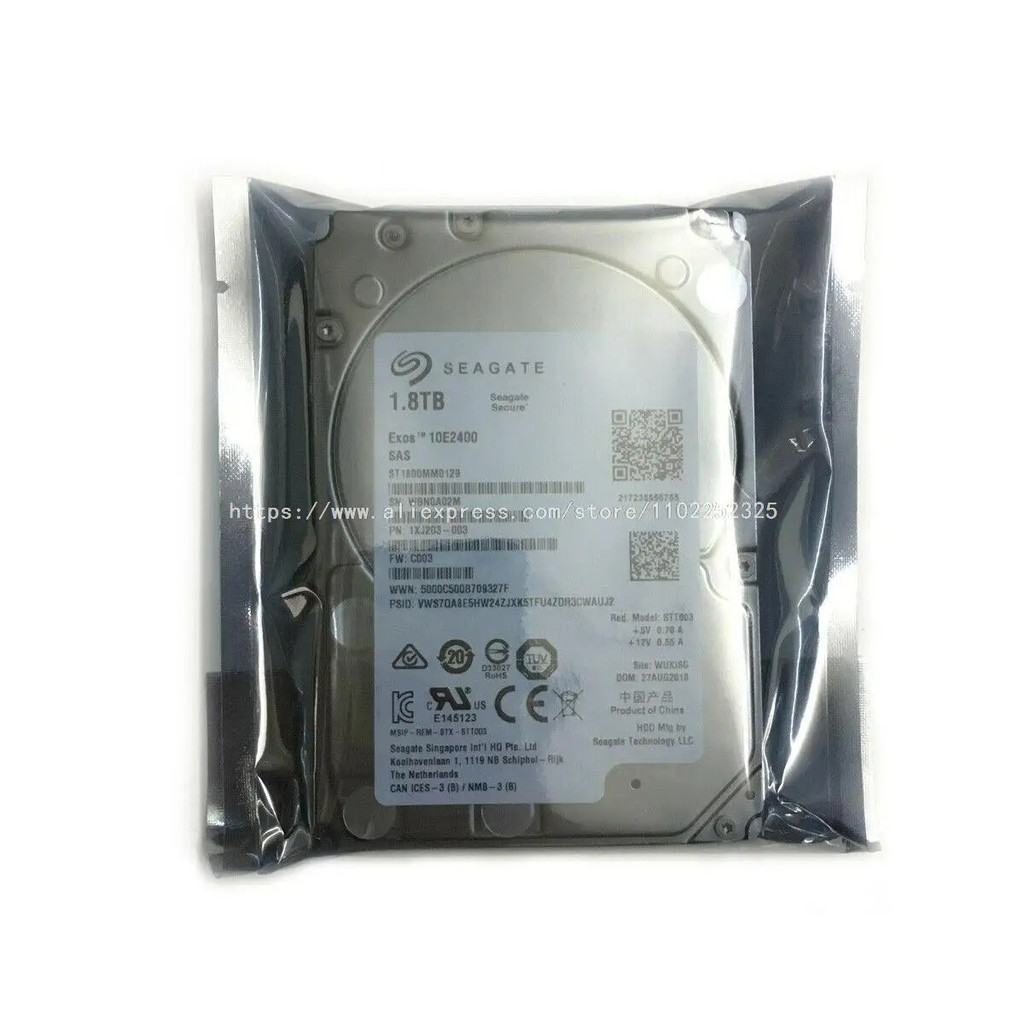 ✼ สำหรับ SEAGATE Exos 10E2400 ST1800MM0129 1.8TB 10000RPM 12กิกะไบต์/วินาที2.5in SAS ฮาร์ดไดรฟ์