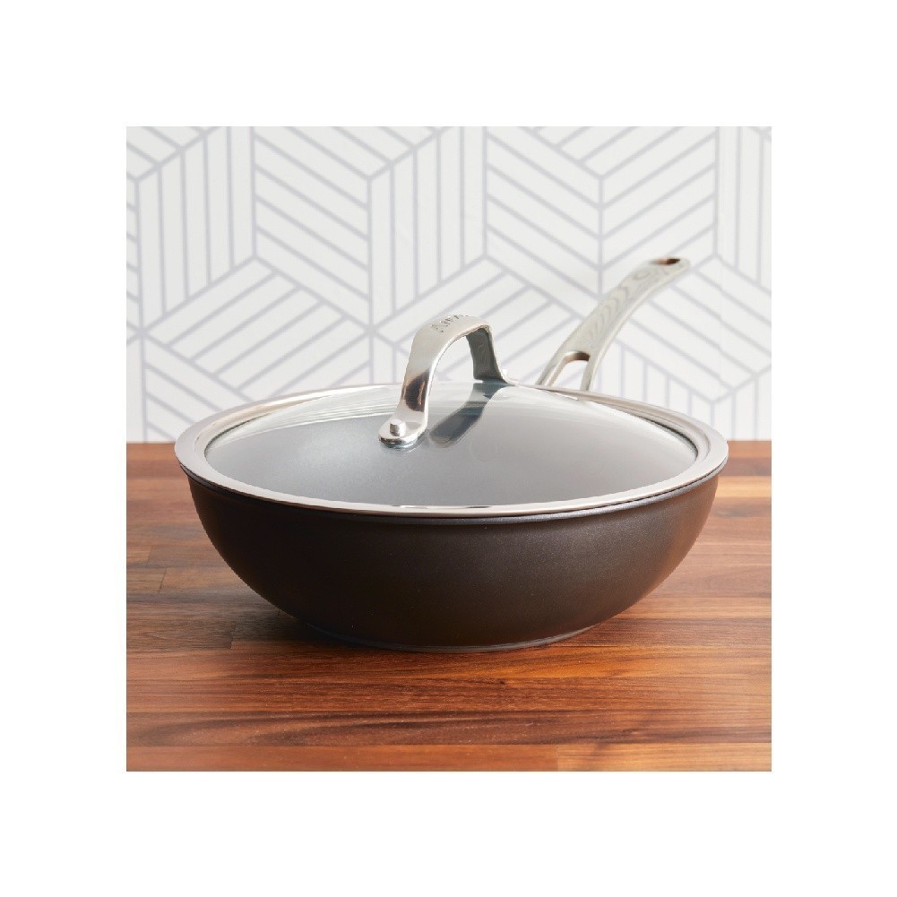 ANOLON X กระทะผัดอลูมิเนียม แถมฝา ขนาด 25 ซม. Stir Fry (14344-T) - รูปที่ 4