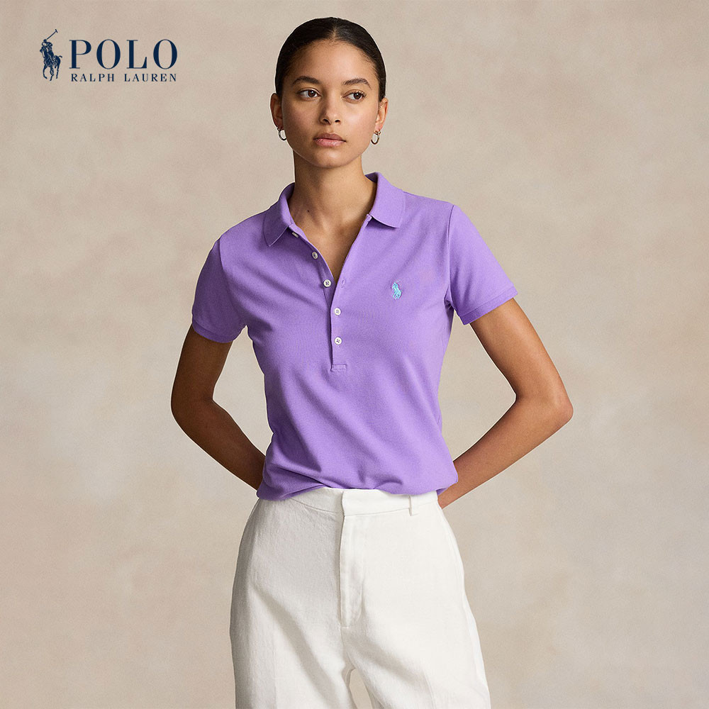 Polo Ralph Lauren เสื้อโปโลผู้หญิง รุ่น WMPOKNINCU20297 สีม่วง
