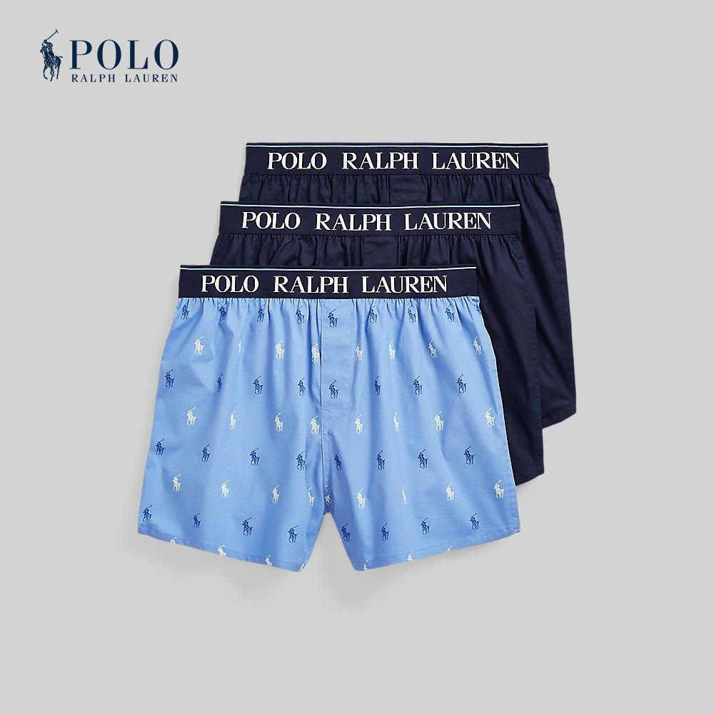 Polo Ralph Lauren Underwear BOXER Cotton Boxer 3-Pack กางเกง Boxer รุ่น MAPOUND01820051 สี 999 MULTI