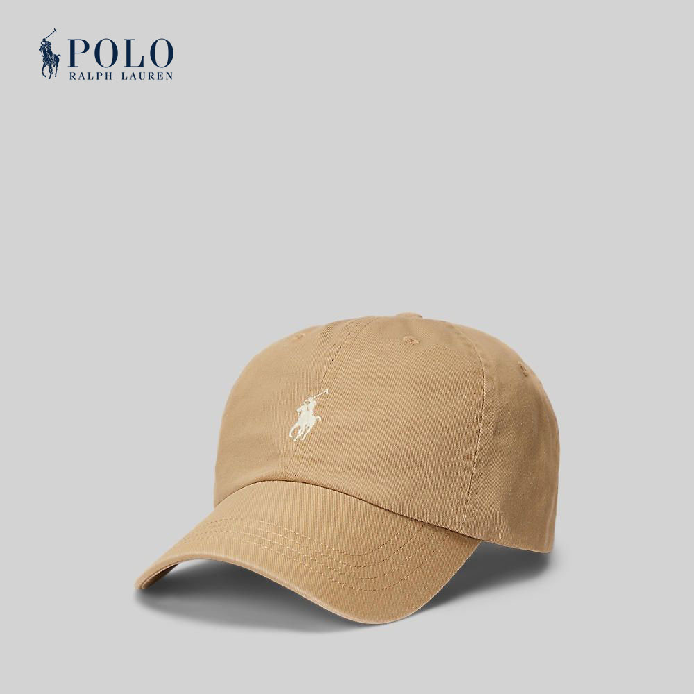 Polo Ralph Lauren CAP / HAT Cotton Chino Ball Cap หมวก รุ่น MAPOHGS0J421046 สี 260 MEDIUM BEIGE-260