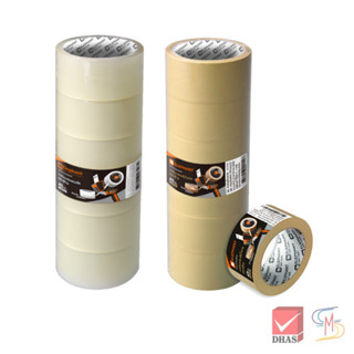 (แพ็ค 6) Elephant ตราช้าง เทปโอพีพี เทปปิดกล่อง 48 มม. x 45 …