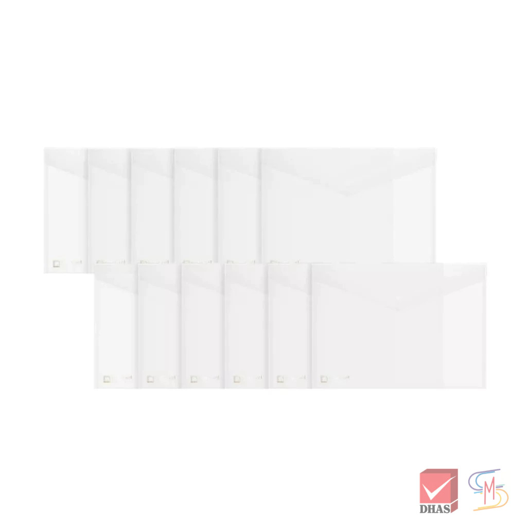 Elephant ตราช้าง แฟ้มกระเป๋า แฟ้มกระดุม 1 เม็ด No.425 A4 จำนวน 12 ซอง - รูปที่ 2