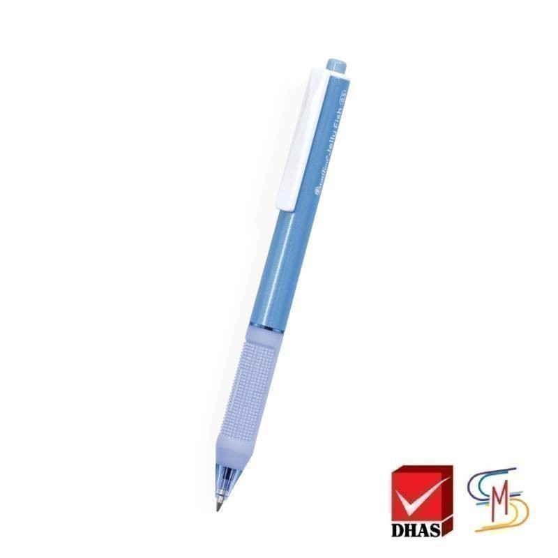 Quantum ควอนตั้ม ปากกา ปากกาลูกลื่น เจลลี่ฟิช น้ำเงิน 0.5 จำนวน 1 ด้าม