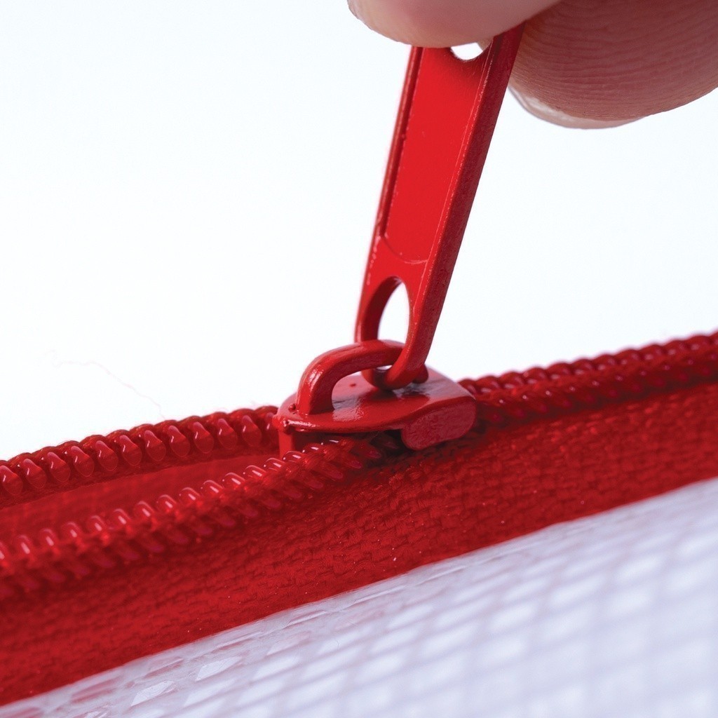 Elfen เอลเฟ่น แฟ้มซิป กระเป๋าซิป ตาข่าย S01 ขนาด A4 คละสี (12 ชิ้น/แพ็ค) - รูปที่ 5